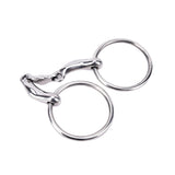 12.5cm Durable Stainless Steel Horse Snaffle Bit Loose Ring Bit Horse Equipment