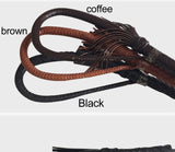 80cm Hand Made Braided Riding Whips for Horse Racing Genuine Bull Leather Equestrian Horse Whip Riding Crop