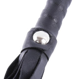 High Quality Pu Leather Pimp Whip Racing Riding Crop Party Flogger Hand Cuffs Queen Black Horse Riding Whip